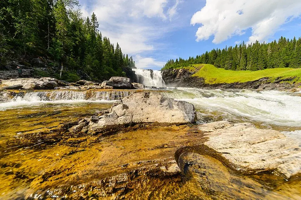 Tännforsen Waterfall